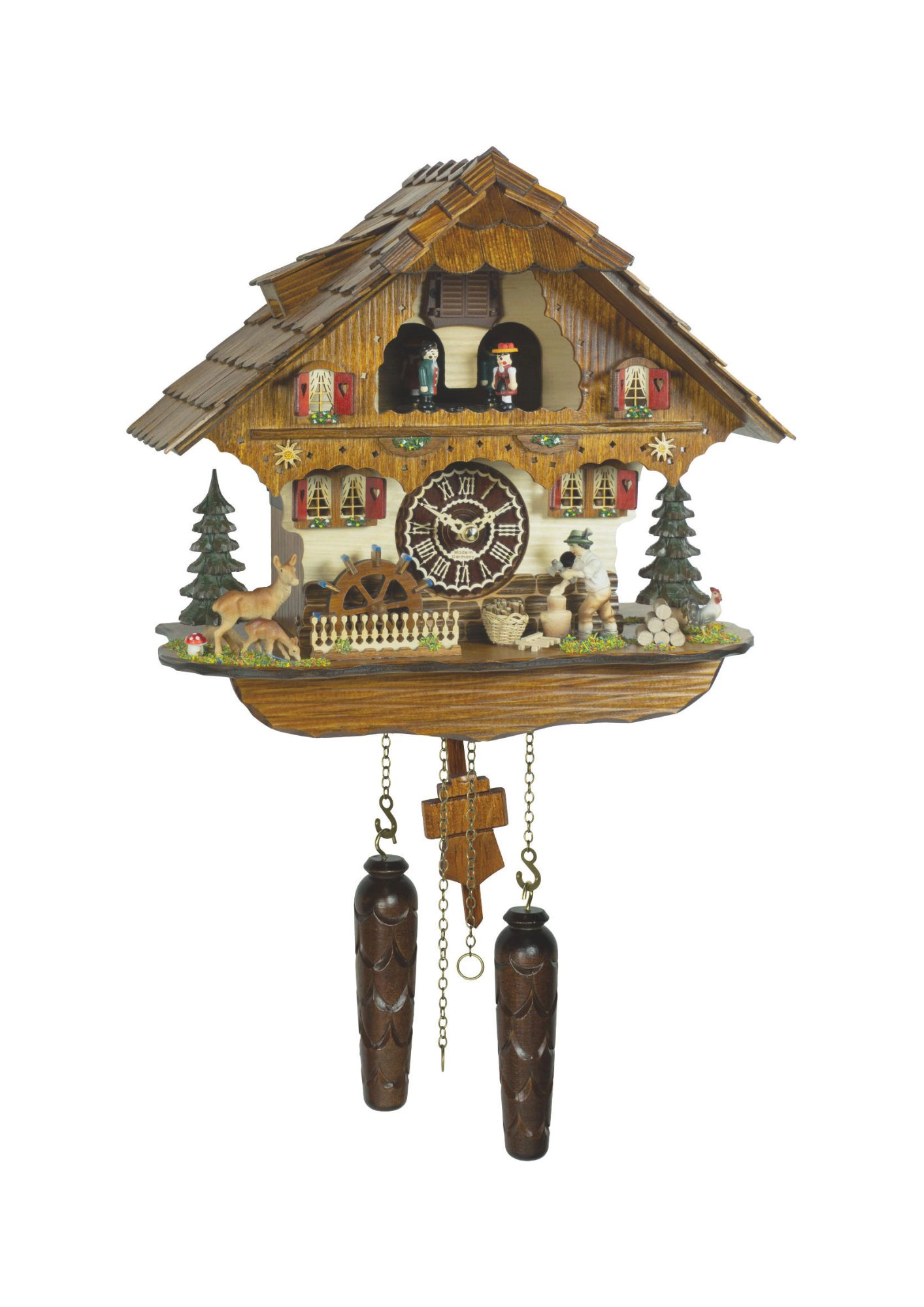 Cuckoo Clock | Forest Wood Chopper | Battery