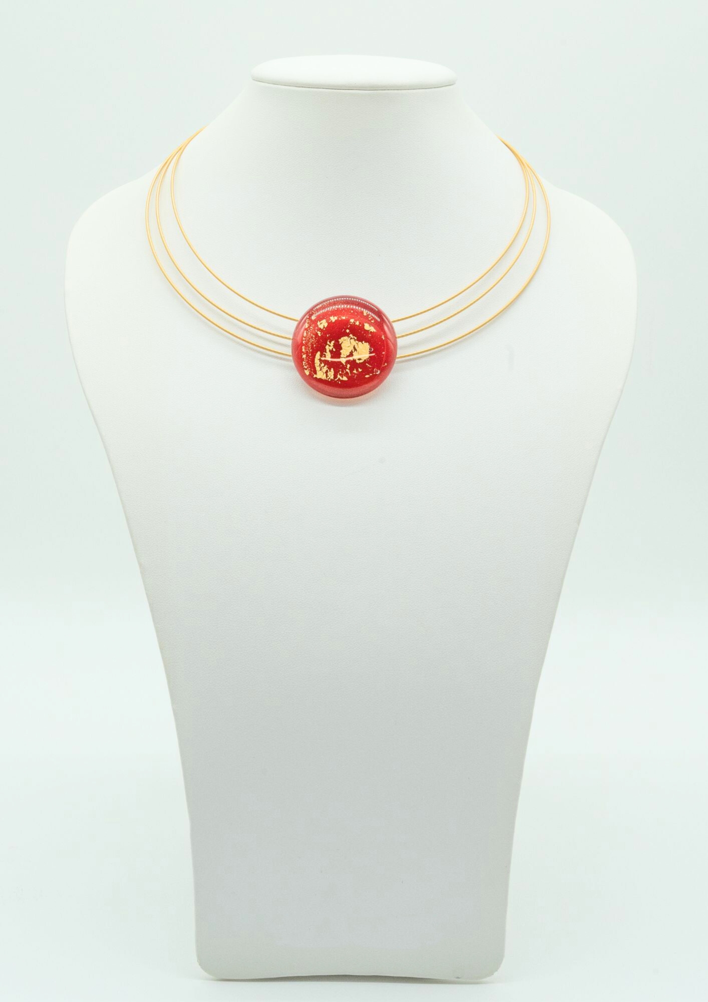 STERNEN GLAS | "Naomi" | 3 Tier Round Necklace 