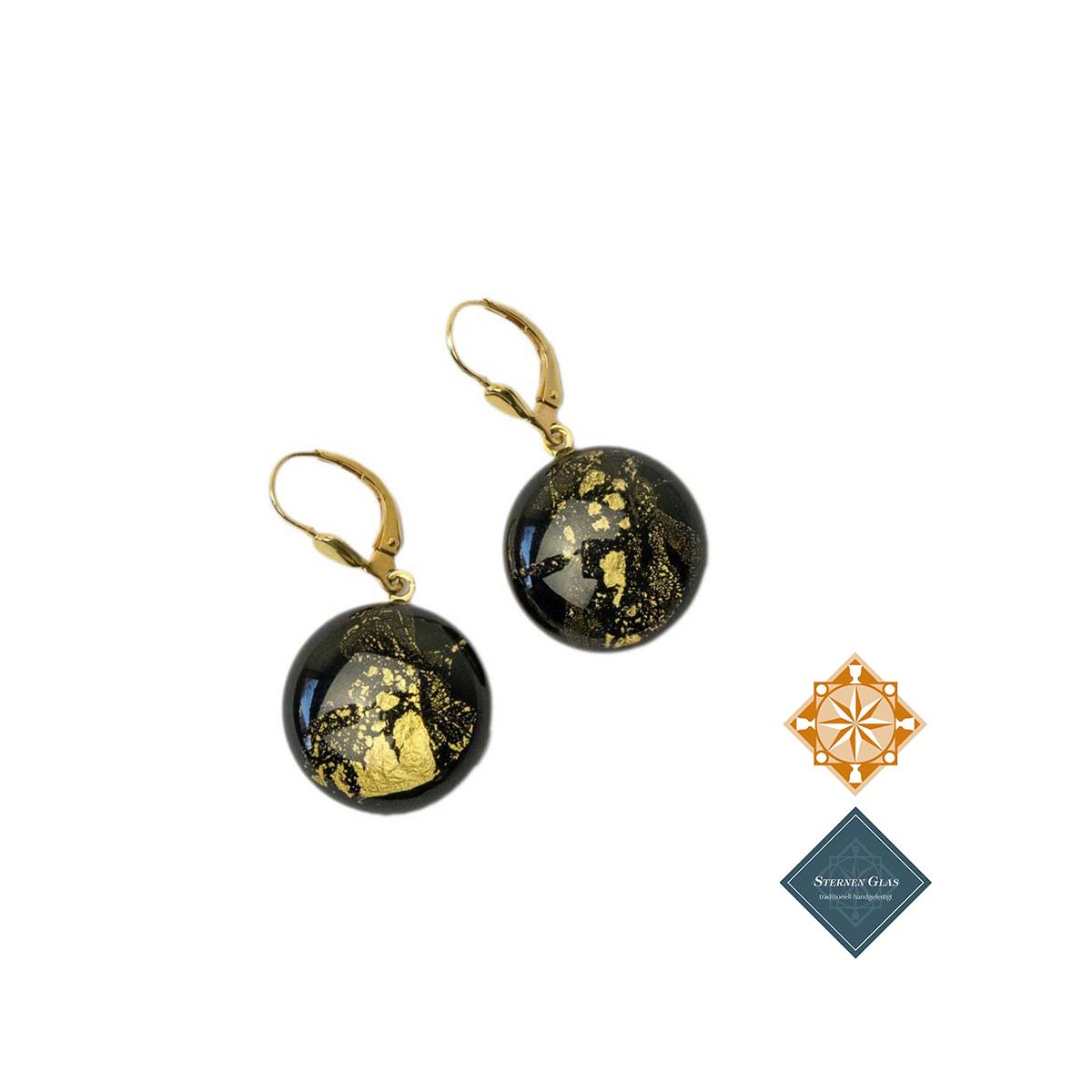 STERNEN GLAS | "Antonia" Round Earrings
