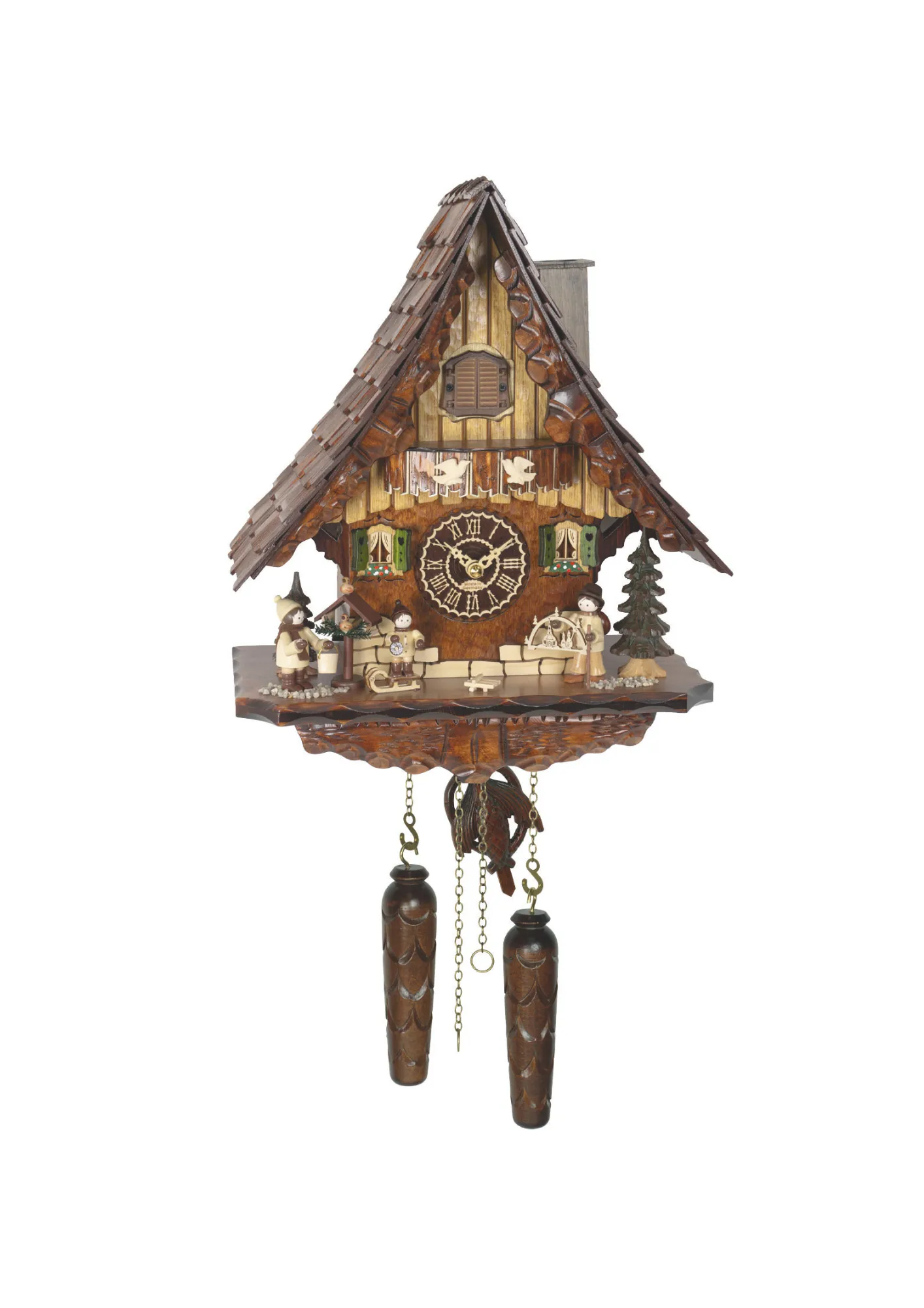 Cuckoo Clock | Ore Mountain Children | Battery